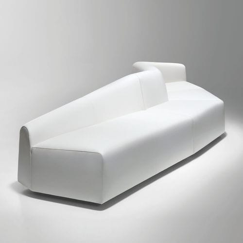 Divano modulare - ITEM - BERNHARD design - contemporaneo / in tessuto / in pelle