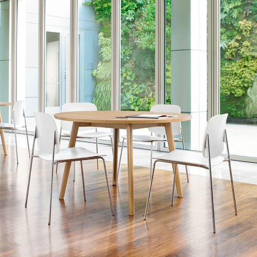 Tavolo da riunione design scandinavo - SOLEM - BERNHARD design - impiallacciato in legno / in rovere / in laminato