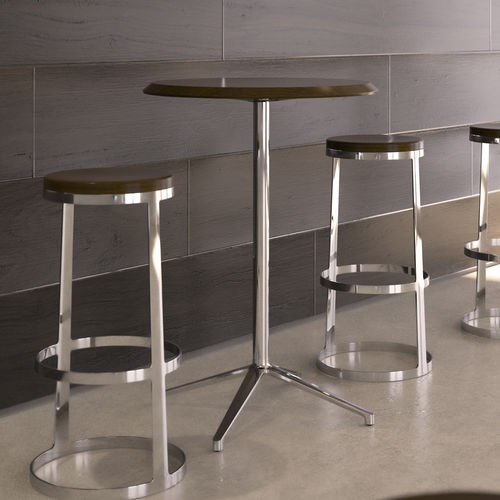 Tavolo alto contemporaneo - STORY - BERNHARD design - in laminato / in rovere / in noce