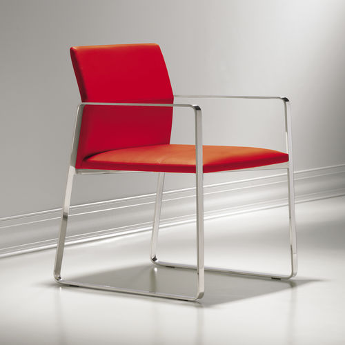 Sedia contemporanea - CELON - BERNHARD design - da interno / in tessuto / in pelle