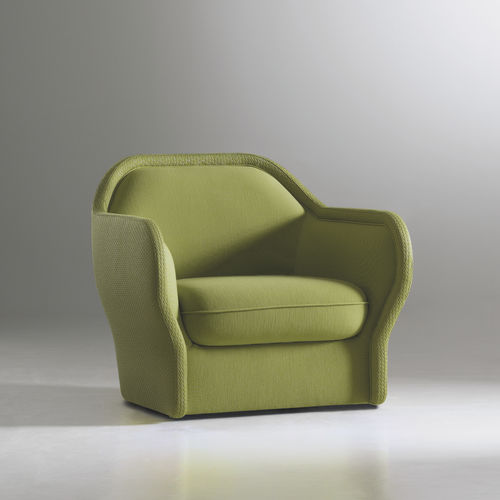 Poltrona contemporanea - BARDOT - BERNHARD design - in pelle / in tessuto / con cuscino rimovibile