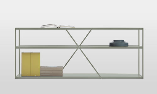 Scaffale basso - NeedWant - BLU DOT - contemporaneo / in acciaio con rivestimento a polvere / bianco