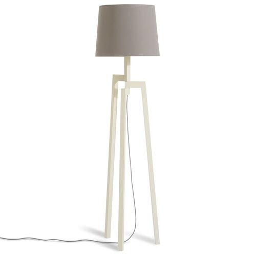 Lampada da terra - STILT - BLU DOT - in tessuto / in frassino / in noce