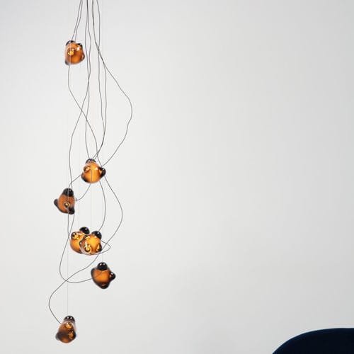 Lampada a sospensione - 57.7 - BOCCI - in ottone / in vetro soffiato / contemporanea