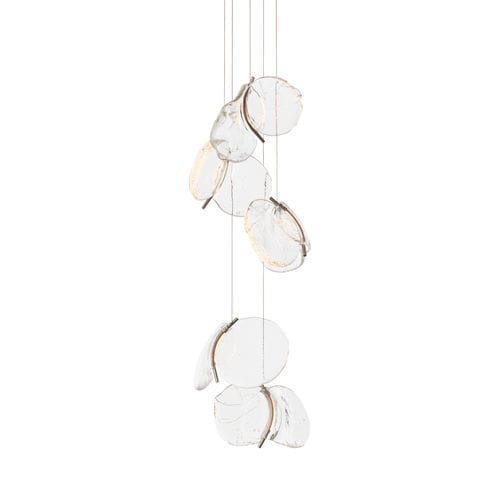 Lampadario contemporaneo - 141.5 - BOCCI - in nichel / in acciaio / in vetro