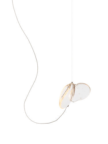 Lampada a sospensione - 141.1m - BOCCI - in ottone spazzolato / in nichel / in acciaio