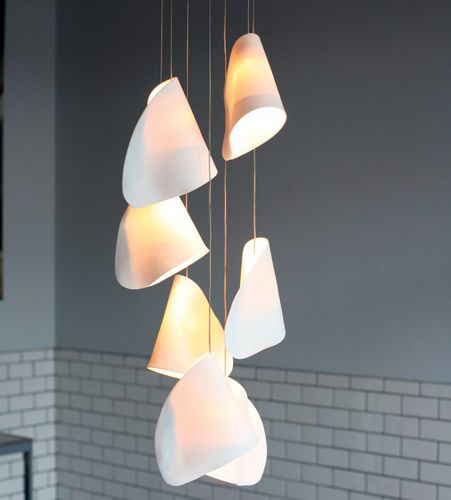 Lampada a sospensione - 21.7 - BOCCI - in vetro borosilicato / in porcellana / contemporanea