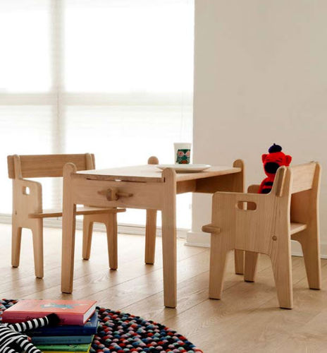 Tavolo contemporaneo - CH411  - Carl Hansen & Son - in legno / per bambini (unisex) / di Hans J. Wegner