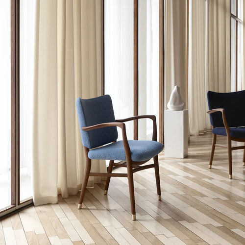 Sedia contemporanea - VLA61 - Carl Hansen & Son - da interno / in tessuto / in pelle