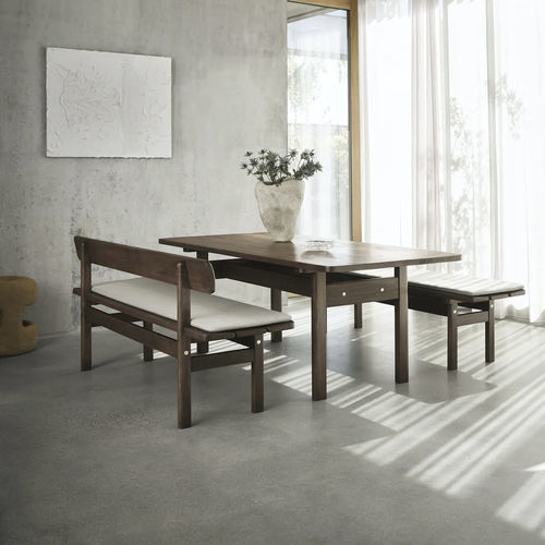 Tavolo da pranzo contemporaneo - Asserbo - Carl Hansen & Son - in eucalipto / con supporto in legno massiccio / rettangolare