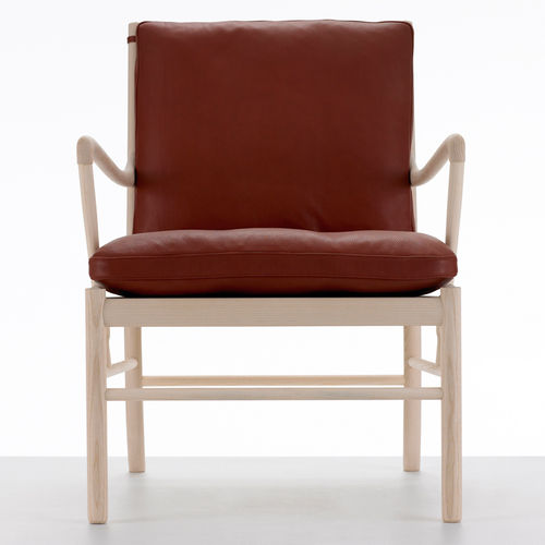 Poltrona contemporanea - OW149 - Carl Hansen & Son - in pelle