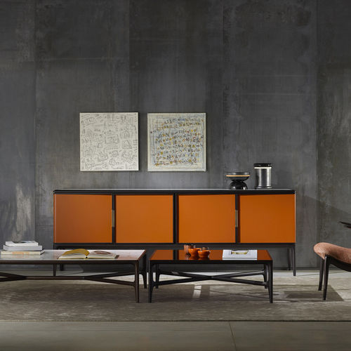 Credenza contemporanea - OBLIQUE - CECCOTTI COLLEZIONI - in noce / in noce americano / in ebano