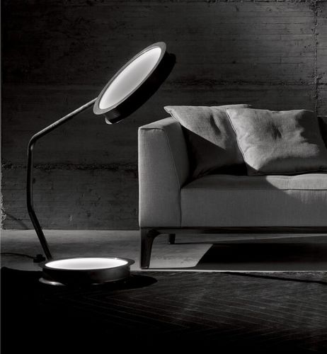 Lampada da terra - AFTER GLOW - CECCOTTI COLLEZIONI - in ottone spazzolato / design originale / con cavo