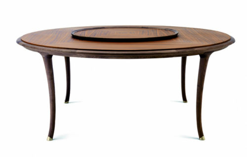Tavolo classico - EXTRA LARGE - CECCOTTI COLLEZIONI - in noce americano / in legno di rosa / con supporto in noce americano