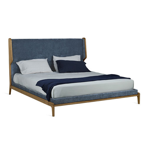 Letto matrimoniale - MUSE - CECCOTTI COLLEZIONI - contemporaneo / con testiera imbottita / in compensato