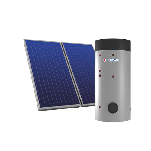 Kit solare termico - B2 PDC - CORDIVARI - a circolazione forzata / con pompa di calore / per tetto