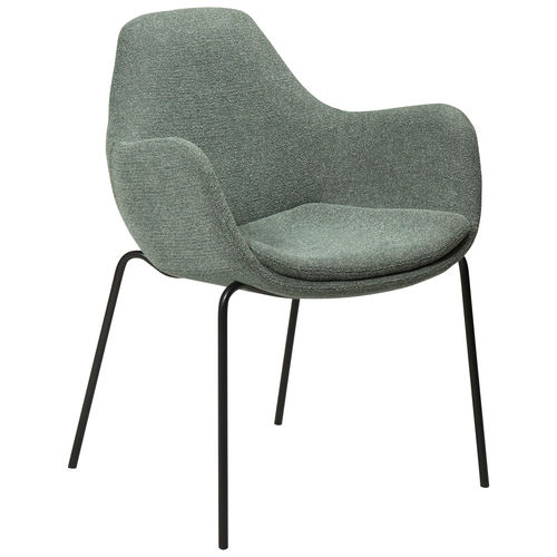 Sedia contemporanea - ZIMMER - DAN-FORM - da interno / in tessuto / con supporto in acciaio