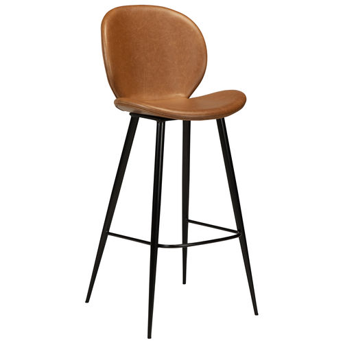 Sedia alta classica - CLOUD - DAN-FORM - da interno / in pelle / con supporto in acciaio