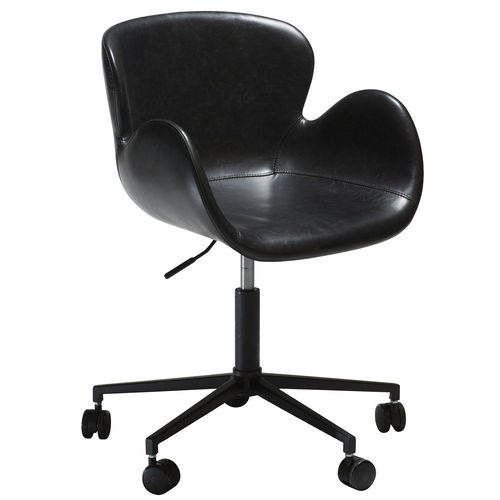 Sedia da ufficio contemporanea - GAIA - DAN-FORM - da interno / in pelle / con supporto in acciaio