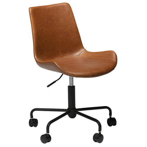 Sedia da ufficio contemporanea - HYPE - DAN-FORM - da interno / in pelle / con supporto in acciaio