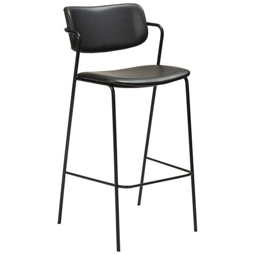 Sedia alta contemporanea - ZED  - DAN-FORM - da interno / in pelle / con supporto in acciaio