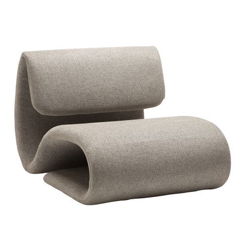 Poltrona design originale - DUBNA - DAN-FORM - in tessuto / grigia / marrone