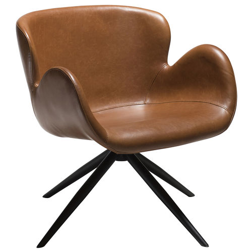 Poltrona classica - GAIA - DAN-FORM - in velluto / in pelle / in acciaio