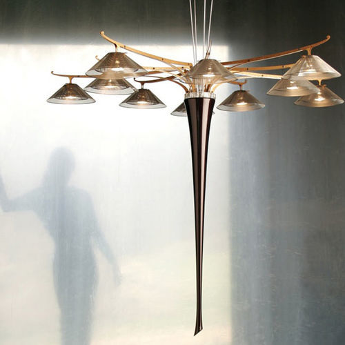 Lampadario contemporaneo - STELLA - David D'Imperio - in bronzo / in acciaio inossidabile / in alluminio