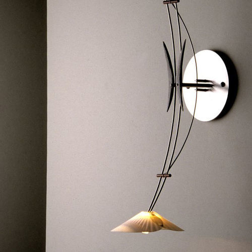 Applique contemporanea - SWALLOW - David D'Imperio - da interno / in acciaio inossidabile / in legno