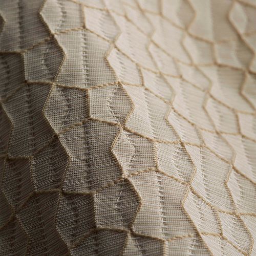 Tessuto per tende - KABUTO - Design Tex  - con motivi geometrici / in poliestere / antimacchia