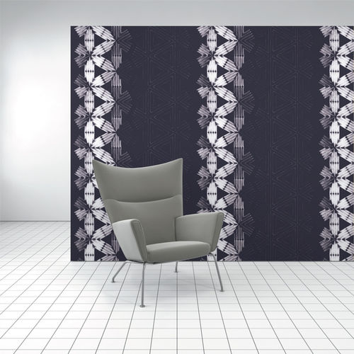 Rivestimento murale per interni - SHIBORI FLOWER - Design Tex  - in poliestere / in cellulosa / con motivo stampato