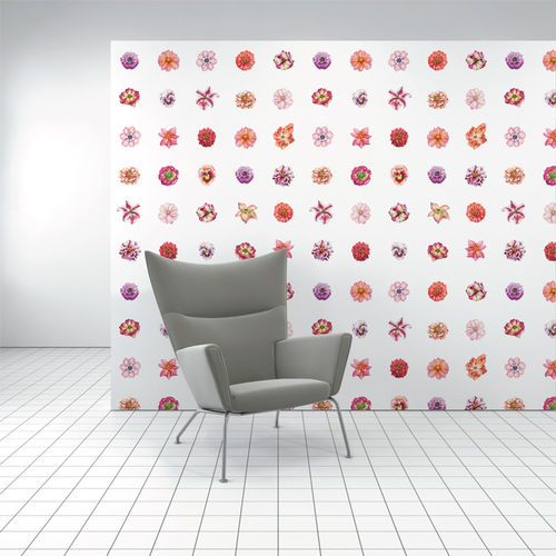 Rivestimento murale per interni - WALLFLOWERS - Design Tex  - in cellulosa / in poliestere / con motivo stampato