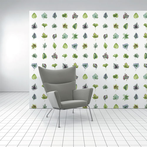 Rivestimento murale per interni - LEAFERY - Design Tex  - in poliestere / in cellulosa / con motivo stampato