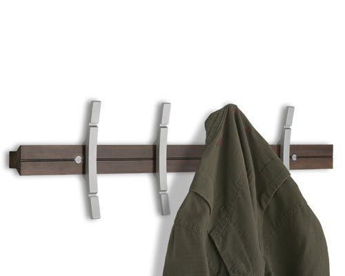Appendiabiti a muro - CH51 - Doug Mockett & Co. - contemporaneo / in alluminio / in legno