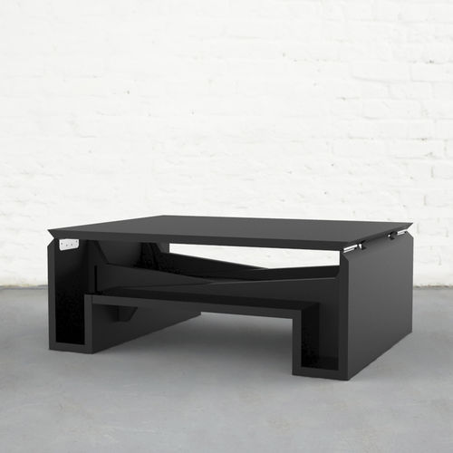 Tavolino basso contemporaneo - MK2 - Duffy London - in legno / rettangolare / regolabile