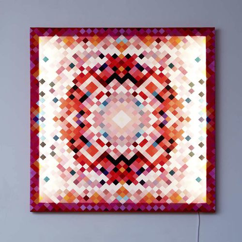 Applique contemporanea - PIXEL TAPESTRY - Duffy London - da interno / in cotone / quadrata