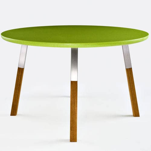 Tavolo da pranzo contemporaneo - DINE - DURAT - in legno / in Solid Surface / rotondo