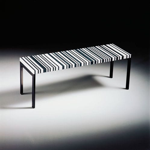 Panca contemporanea - RAITA - DURAT - in acciaio / in Solid Surface