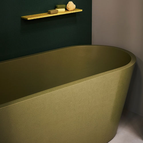 Vasca da bagno ovale - DURAT - da appoggio / in Solid Surface / in resina