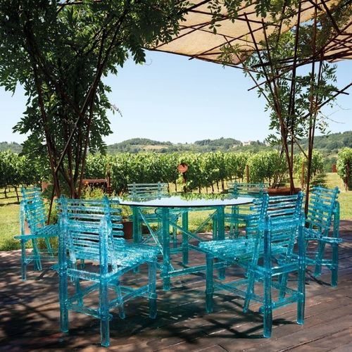 Sedia da giardino contemporanea - A'MARE SEDIA - edra - da esterno / in policarbonato / con base in policarbonato