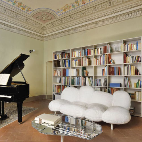 Divano design originale - CIPRIA - edra - in tessuto / in metallo / in legno compensato
