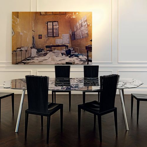 Sedia da pranzo design originale - JENETTE - edra - da interno / in PVC / in poliuretano