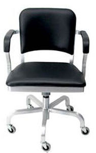 Sedia da ufficio contemporanea - NAVY® : 1001 SW - emeco - in alluminio / con rotelle / contract