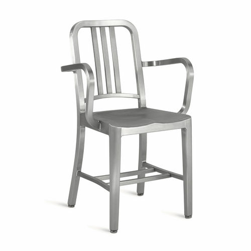 Sedia contemporanea - NAVY® : 1006-A - emeco - in alluminio / per uso residenziale / con braccioli