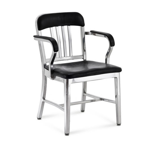 Sedia contemporanea - NAVY : 1011 - emeco - in alluminio / per uso residenziale / con braccioli