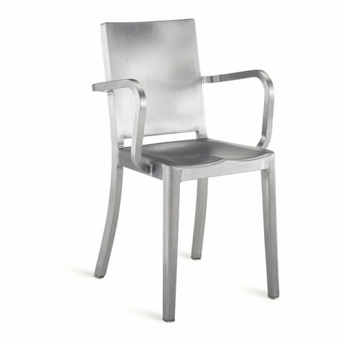 Sedia contemporanea - HUDSON : HUD A  - emeco - in alluminio / per uso residenziale / con braccioli