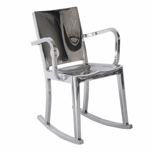 Sedia contemporanea - HUDSON : HUDROC AP - emeco - in metallo / in alluminio / a dondolo