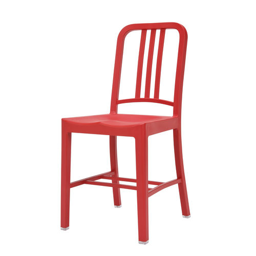 Sedia in stile - 111 NAVY® : 111 NAVY - emeco - in PET / con supporto in alluminio / in materiale riciclato