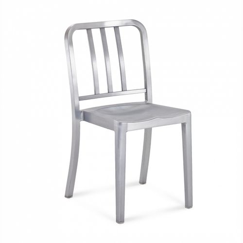 Sedia da ristorante contemporanea - HERITAGE : HER - emeco - in legno / con supporto in alluminio / impilabile