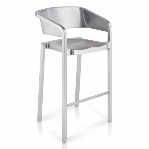 Sedia alta contemporanea - SOSO : SOSOCTR24 - emeco - in tessuto / per uso residenziale / con braccioli